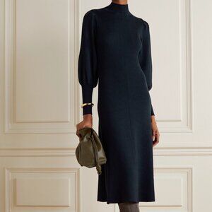 CEFINN Eva ribbed wool-blend midi dress